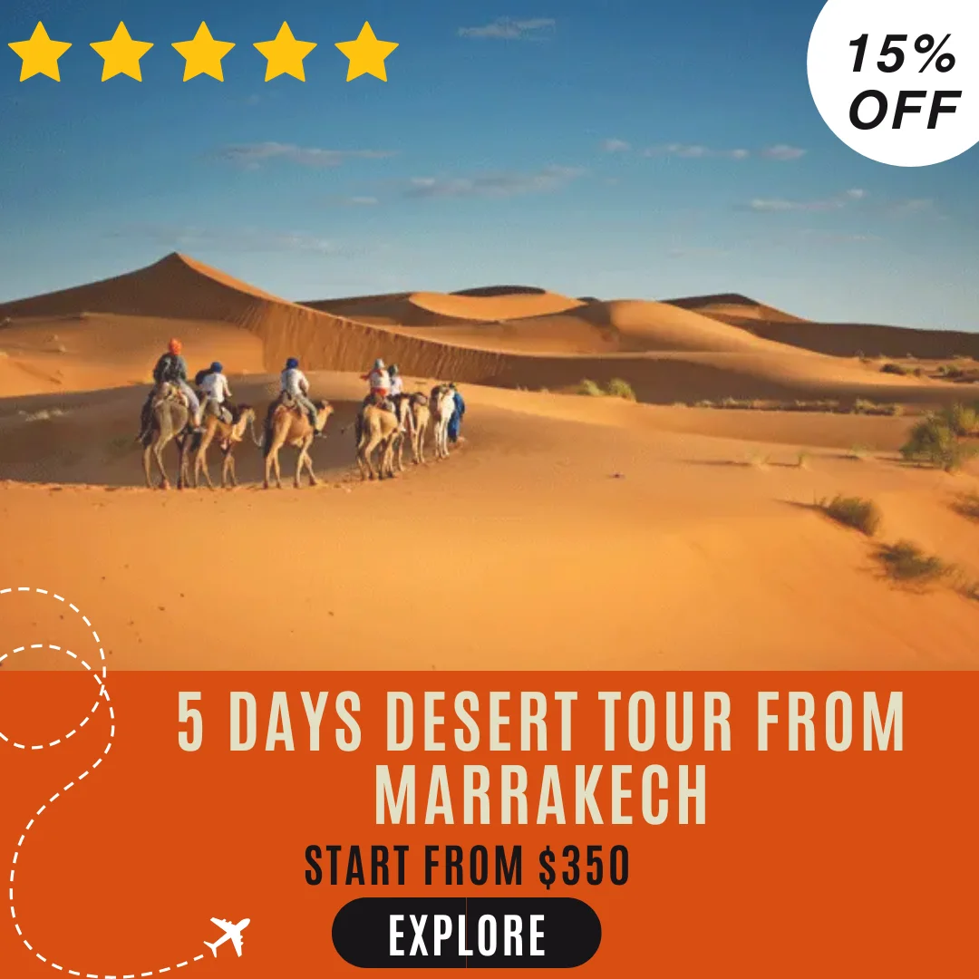 Prenota il miglior tour del deserto di 5 giorni da Marrakech