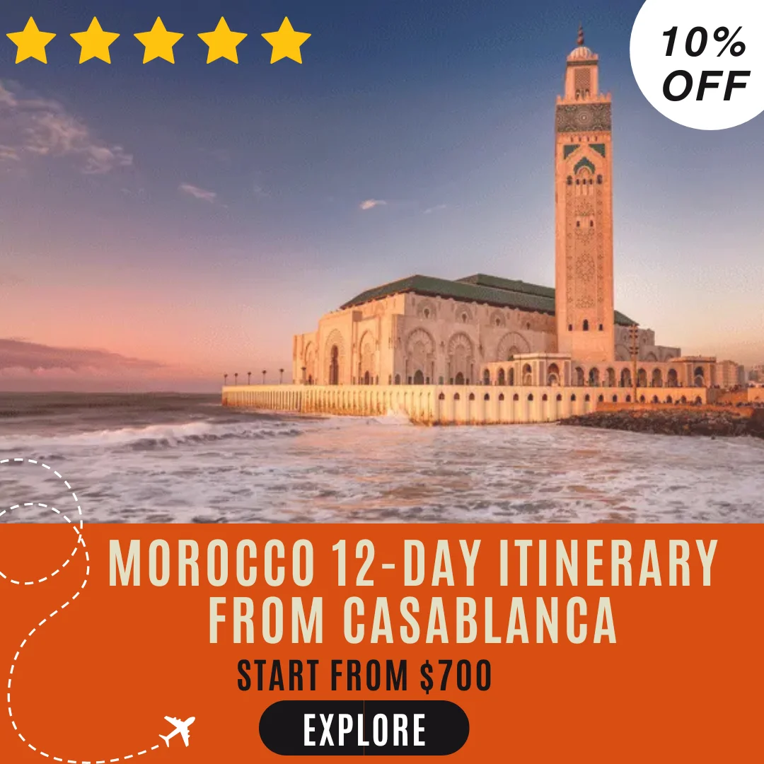 Prenota il miglior itinerario di 12 giorni del Marocco di Casablanca